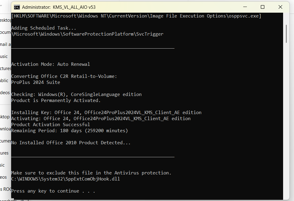 Media 'Office activator screenshot Screenshot 2025-05-19 154937.png' in category 'Windows Forum'